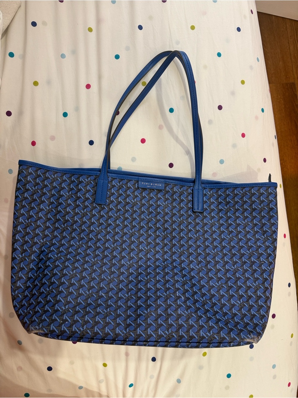 Tory Burch Ever Ready Blue Tote